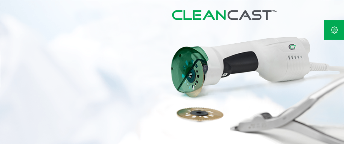 LA scie à plâtre avancée CC7 CleanCast™ et le système d'extraction de la poussière